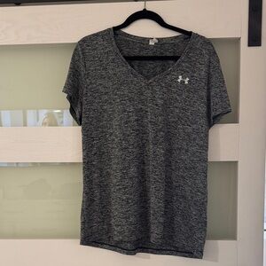 Under Armour Women's Heathered Grey V-Neck Tee